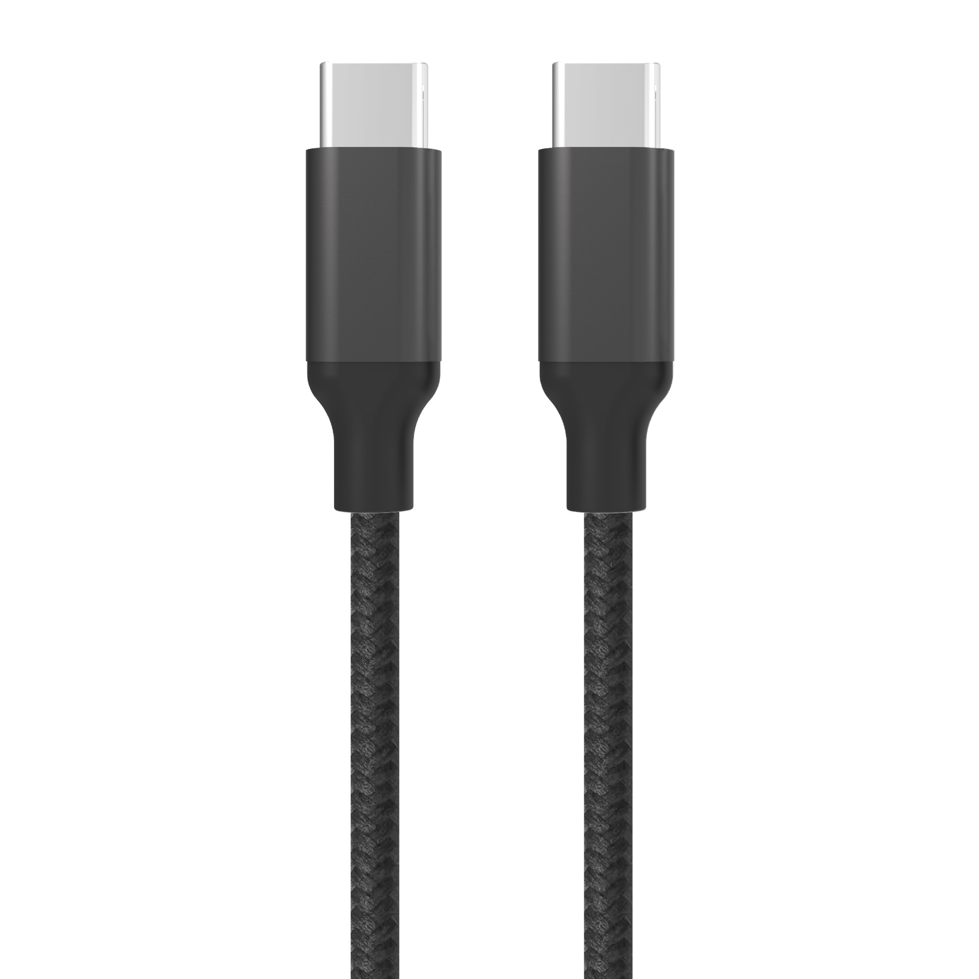 2.0 60 W USB C-USB C快充同步充电编织网数据线